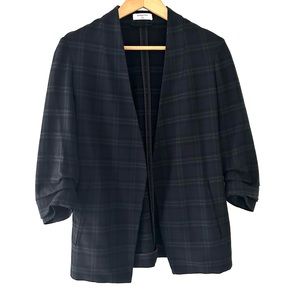 BABATON Power Check Plaid Blazer